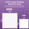 8 Packs XL No Rinse Body Wipes for Adults Bathing, Rinse Free Bathing Shower Wipes for Adults. Soap Infused, Disposable Body wipes for Elderly 200 PCS for Camping, Elderly, Post Surgery, Gym view 3