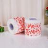 Bathroom Toilet Paper Roll with Christmas Santa Design for Seasonal Decoration in Residential and Business Settings (C) view 1