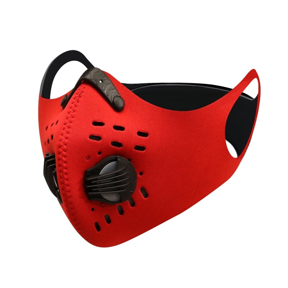 [Avejjbaey] Sports Face Active Carbon Filter Riding Mouse Cover PM2.5 Dustproof Reusable Washable Cycling Sport Face