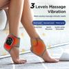 3-in-1 USB Rechargeable Ankle and Foot Massager, Cordless and Portable Ankle Heat + 5 Heat Levels 3 Vibration Modes, Pain Relief, One Size Fits All (1PC) view 2