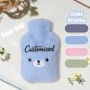 Personalised Hot Water Bottle with Plush Cover & Customized Pictures, 2 Liters, Unique Cosy Nights & Gifts, Relieves Body Aches & Pains (Sky Blue) view 3
