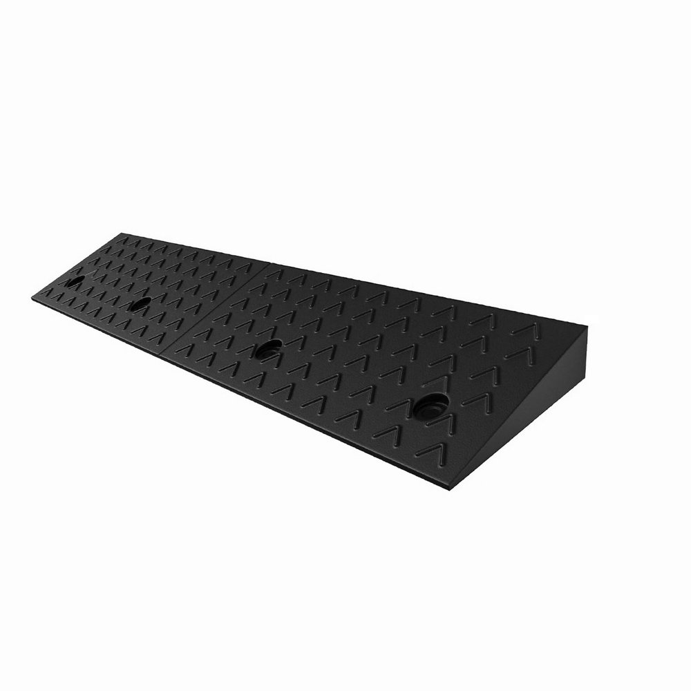 1 PCS 3.9 Inch Rise Rubber Curb Ramp, Heavy Duty Car Ramp, 39.4 Inch L X 11.8 Inch W X 3.9 Inch H For Warehouse Garage Steps Wheelchairs Bicycles Lawn Mowers