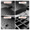 1 PCS 3.9 Inch Rise Rubber Curb Ramp, Heavy Duty Car Ramp, 39.4 Inch L X 11.8 Inch W X 3.9 Inch H For Warehouse Garage Steps Wheelchairs Bicycles Lawn Mowers view 4