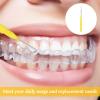 30 PCS Yellow Dental Brushes,Interdental Floss Picks Between Teeth Toothbrush Oral Care,Interdental Brushes Yellow Brushes,Dental Floss Brush 0.7mm Interdental Brushes view 4