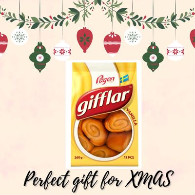 Fakhri GIFFLAR Vanilla Pastry Rolls 260g | Soft Swedish Pastries with Creamy Filling | Sweet Snack, Dessert & Tea-Time Treat