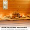 Asyduey Sauna Thermometer Fahrenheit Hygrometer Gauge 2In1 Indoor Home Sauna Thermostat,Sauna for Traditional Sauna, view 3