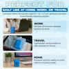 3pk Travel Sharps Bin 0.2L Small Sharps Box for Needles, Lancets & Insulin Pen Tips Portable Disposal Container with Secure Leakproof Lid Medical Waste Bin, Blue view 3