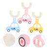 SOIMISS 3pcs U-Shaped Silicone Toothbrush Oral Cleaning Tool Bite-Resistant Ergonomic Design for Boys and Girls Children's Teeth Brushing Protection Enamel Random Color view 2