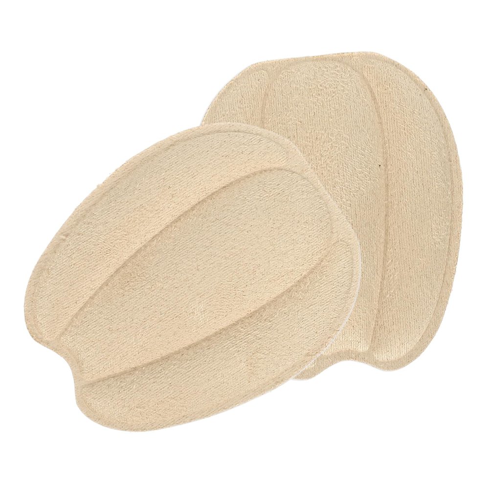 Mikinona Beige Forefoot Support Pads for Women Soft Suede Fabric Cushioning Sponge and Double Sided Tape for Secure Fit and Comfortable Shoes
