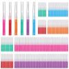 100 Pcs Interdental Brush, 5 Sizes Toothpicks Tooth Flossing Head Oral Dental Hygiene Brush, Mini Teeth Brushes Teeth Cleaner Dental Floss Stick Tooth Cleaning Tool for Braces Oral Cleaning view 1