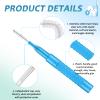 100 Pcs Interdental Brush, 5 Sizes Toothpicks Tooth Flossing Head Oral Dental Hygiene Brush, Mini Teeth Brushes Teeth Cleaner Dental Floss Stick Tooth Cleaning Tool for Braces Oral Cleaning view 3