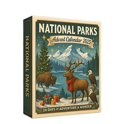Nature Park Advent Calendar 2025, with 24 Symbolic Landscapes Ornaments of AmericaS Greatest Nature Park Collectible Or