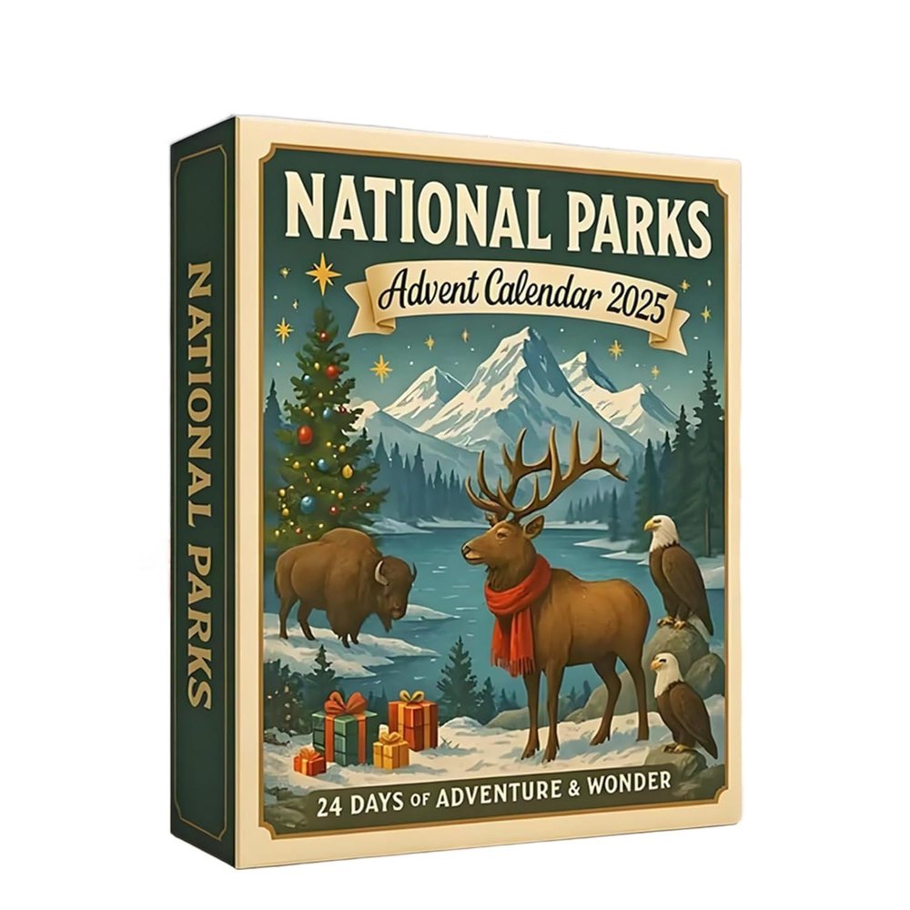 Nature Park Advent Calendar 2025, with 24 Symbolic Landscapes Ornaments of AmericaS Greatest Nature Park Collectible Or