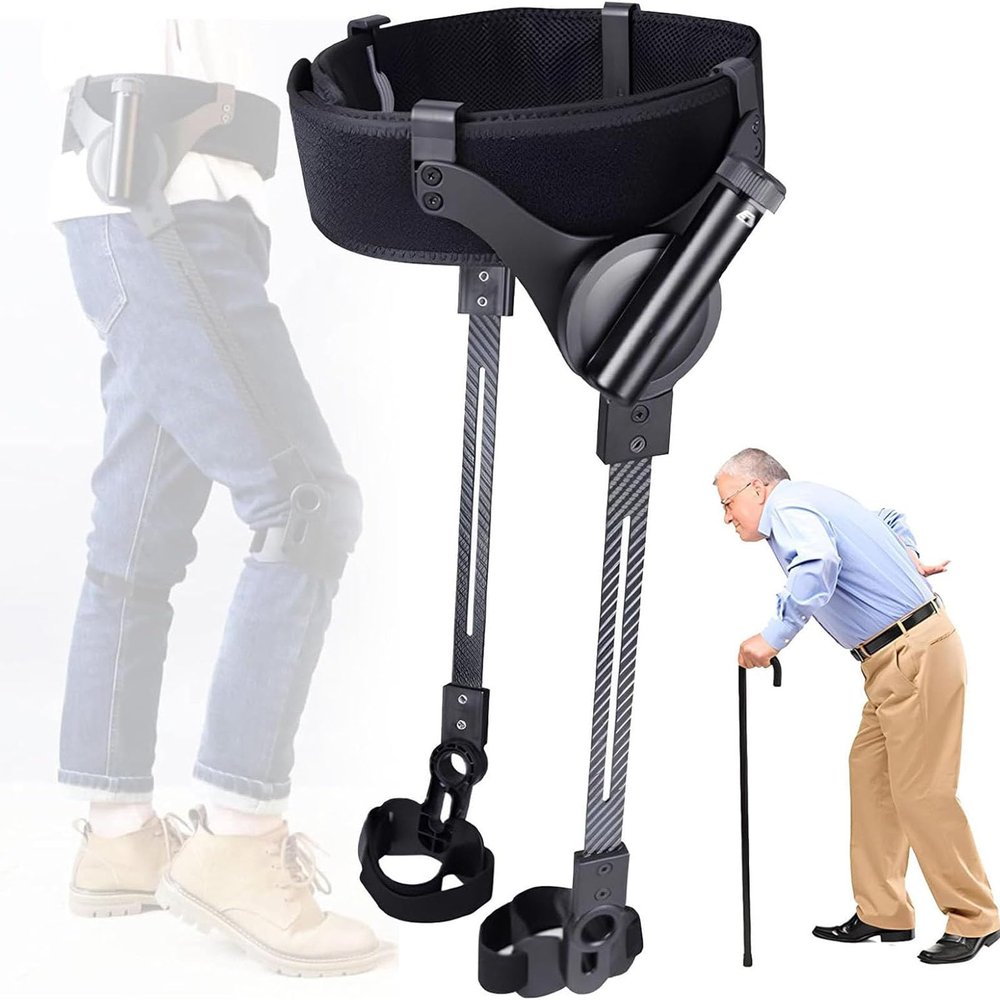 LSRFXF Walking Aids Bionic Body Power Walking Aids, Leg Rehabilitation Training Assisted Lower Limb Mobility Walking Aid, Bionic Exoskeleton Legs for Elderly People, Both Legs