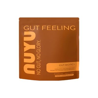 NUYU Gut Biotic+ 19 Billion CFU Capsules - Digestive Health, UK Made