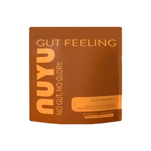 NUYU Gut Biotic+ 19 Billion CFU Capsules - Digestive Health, UK Made