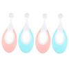 OUNONA 4pcs Baby Tooth Brush Set with Soft Bristles for Gentle Oral Care, Deeply Cleans Gums and Interdental Spaces, Lightweight and Portable Pp Pbt Material for Babies First Teeth view 1