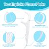 600 Count Dental Floss Picks Non-Slip Grip Handle,Non-Breakable Tooth Picks flossers Equipped with 12 Portable Boxes,Family Bundle view 3