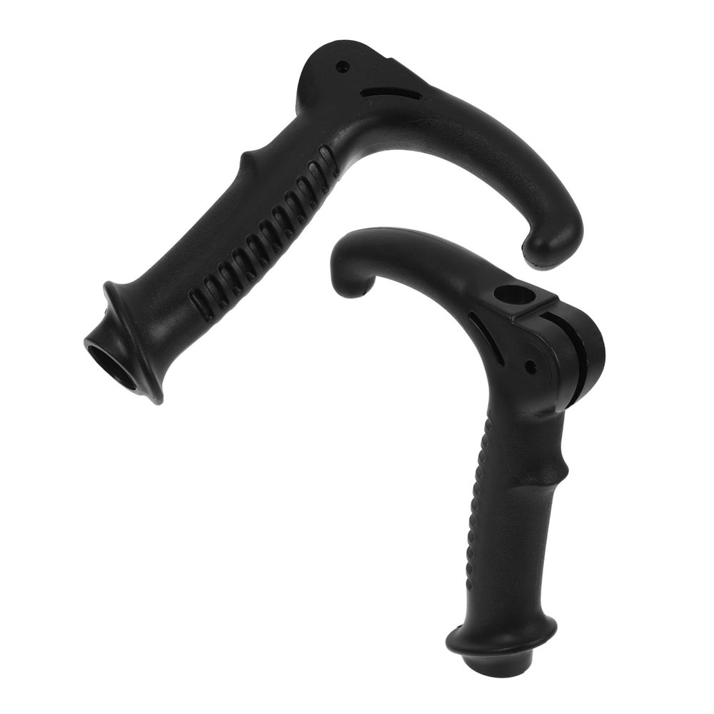 ZUNOXAZ 2pcs Pole Handle Replacement Walking Cane Handle Replacement Hiking Pole Adapter Cane Walking Stick Climbing Accessory Tools Black