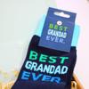 POSTED! Grandad Cheers To You Letterbox Gift Includes Nio Cocktails & Socks - By LK - Unique Design, Letterbox-Friendly, Grandfathers, Father's Day Gift, Socks view 3