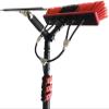 12FT Water Fed Window Cleaning Pole Kit - Telescopic Brush & Hose Spray/Scraper for Solar Panel & Outdoor Washing - Efficient Cleaning Tool for Windows & Solar Panels view 4