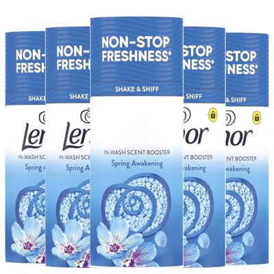 Laundry Perfume In-Wash Scent Booster 155g x 5 pack - Washing Beads Spring Awakening Scents Gives Longer Freshness in Cloths - Safe for All Types Fabrics and Colour