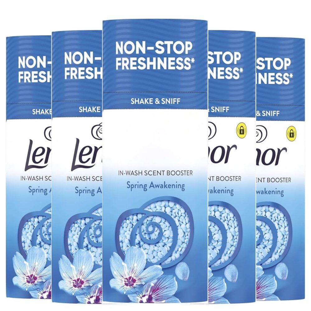 Laundry Perfume In-Wash Scent Booster 155g x 5 pack - Washing Beads Spring Awakening Scents Gives Longer Freshness in Cloths - Safe for All Types Fabrics and Colour