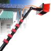 18FT Telescopic Window Cleaning Brush Kit, Water Fed Pole for Cleaning Solar Panels, Hose Fed Window Cleaner Equipment, Ideal for Home & Professional Use, 3.6-11M Adjustable Length view 1