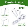4PCS Replacement Lead Wires for TENS, 90 DC 2.35mm Plug to 2mm Electrotherapy Electrode Leads, Electrotherapy Accessories for TENS EMS Machine view 2