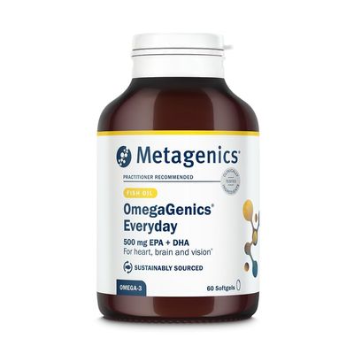 Metagenics OmegaGenics Everyday, Pure Omega-3 Fish Oil - 60 Capsules