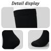 Compression Socks for Women & Men Travel Flight Compression Stocking Breathable Knee High Support Varicose Veins Socks for Athletic Running Maternity Pregnancy Nurses (Black+White, L/XL) view 3