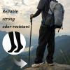 Compression Socks for Women & Men Travel Flight Compression Stocking Breathable Knee High Support Varicose Veins Socks for Athletic Running Maternity Pregnancy Nurses (Black+White, L/XL) view 4