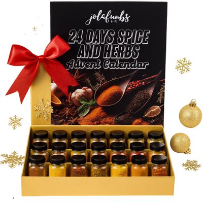 Herbs And Spices Adult Advent Calendar 2026 24 Days Christmas, Gifts For Women And Men - Gourmet Spices for Cooking Grilling, Rubs, Mixed Spice, Herbs All Purpose Seasoning Xmas Countdown Present