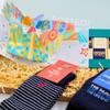 POSTED! His Birthday Celebration Letterbox Gift Includes Pop Up Treat Tray Card - By LK - Masculine Design, Unique Socks, Heartfelt Wishes, Hidden Chocolates, Card & Gifts, Pop Up Birthday Card view 2