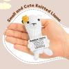 Bafiwu Funny Gifts for Women, Positive Llama Animals Crochet with Alpaca Charm Keychain, Emotional Support Gift for Friends, Mum, Dad, Coworkers, Birthday Christmas Gift (Llama) view 2