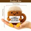 Bafiwu Coffee Lovers Gifts for Women Men, Positive Animals Crochet Espresso Coffee Cup Decor, Cute Funny Gift for Friends, Boyfriend, Girlfriend, Mom, Dad, Birthday Thank You Gifts(STY-1) view 2