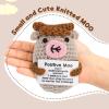 Bafiwu Highland Cow Gifts for Women,Handmade Positive Crochet Moo Animals view 2
