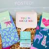 POSTED! You're Purrfect Letterbox Gift For Her Cat Lover Socks & Pamper Treats - Exclusive Range - By LK - Cosy Socks, Cat-Themed, Lovely Bracelet, Heartfelt Gift view 3