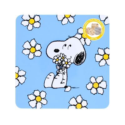 Peanuts Snoopy Breakfast Tea & Chocolate Chip Cookies Gift Tin Collectable Gift - Infinity Brands - Nostalgic Gift, Heartfelt Expression, Reusable Tin, Charming Keepsake