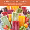 Sirxlevcy 200 Pcs Craft Sticks Ice Cream Sticks Wooden Sticks 114MM Length Treat Sticks Ice Sticks view 2
