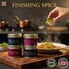 Homemade Indian Food Finishing Spices Indian Garnish & Aroma Collection | 4 Spice Blends to Sprinkle & Finish Dishes | Black Gold, Green Gold, Chaat Masala & Magic Masala (4 x 40g) view 2