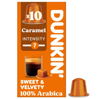 Dunkin' Nespresso Compatible Capsules Caramel - 10 Capsule