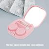 Beatifufu Replaceable Contact-Lens Cases 2 Sets Portable Contacts Holder with Small Mirror and Tightly Sealed Design Compact Household Contacts Box for Travel and Daily Use view 4