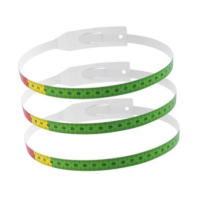 BESTonZON 3pcs Flexible Measuring Tape Set for Arm and Head Circumference Odorless Safe Material with Markings Lightweight Portable Tool for Accurate Measurement