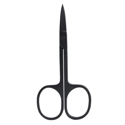 for Beauty Tool, for Stainless Steel, Black Scissor for Eyebrows, Nose Hair, Beard Trimming (Eyebrow Cutters (Pointed))