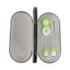 Beatifufu Box Leather Storage Business for Eyeglasses and Trips Travel Mirror Portable Black Sunglasses Case with, Small Light Two-in-one Design view 1