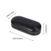 Beatifufu Box Leather Storage Business for Eyeglasses and Trips Travel Mirror Portable Black Sunglasses Case with, Small Light Two-in-one Design view 2