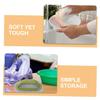 LABRIMP 4pcs Grip Cleaning Brush Set Manual Tool Crevice Cleaner Soft Home Bathroom Handle Brush Ergonomic Handheld Scrub view 3