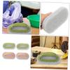LABRIMP 4pcs Grip Cleaning Brush Set Manual Tool Crevice Cleaner Soft Home Bathroom Handle Brush Ergonomic Handheld Scrub view 4