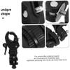 Healvian 2pcs Plastic Cane Holder Wheelchair Crutch Bracket Rotatable 360 Walking Stick Stand Portable Organizer for Elderly Wheelchair and Mobility Scooter Accessories view 3